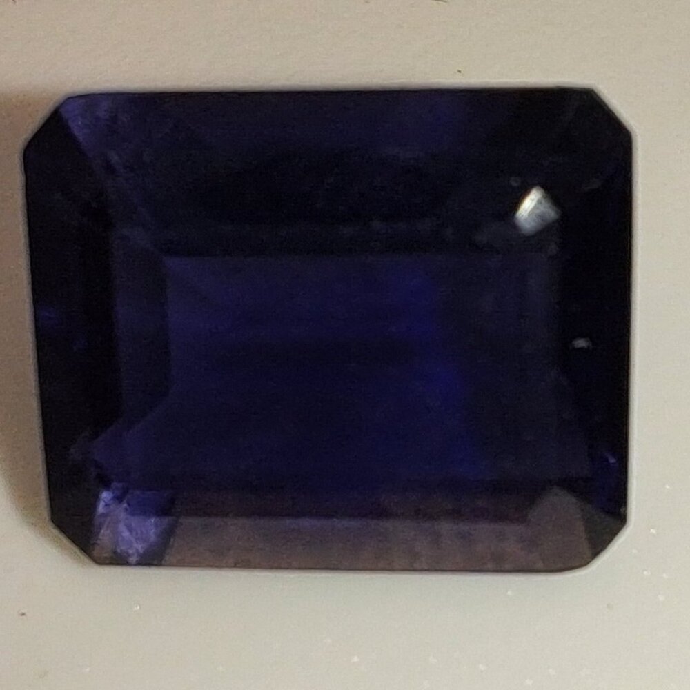 Iolite Matched Pair Cushion Cut Saturated Violet to Blue 4CT each 8CT total